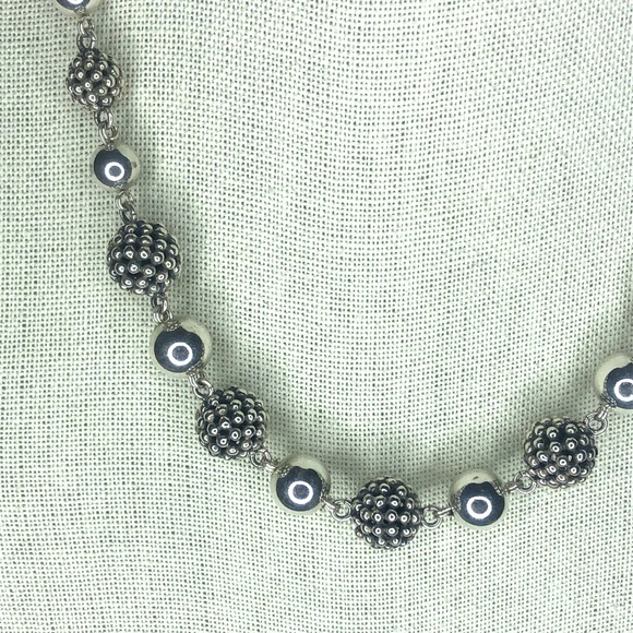 MICHAEL DAWKINS Starry Night Sterling Clusters, Silver Globes, Pearl Necklace - Picture 8 of 17